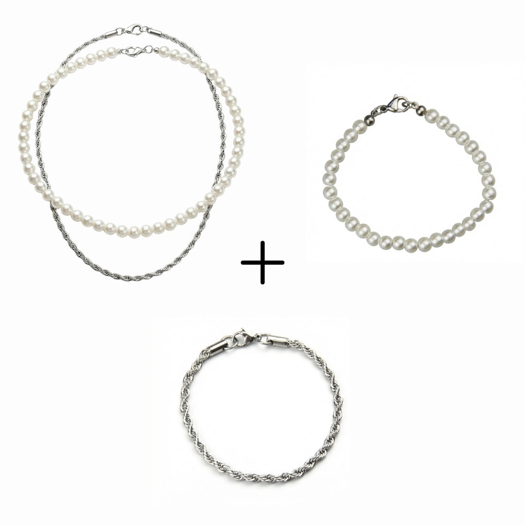 Set | Double Pearl & Double Rope - Element Juwelier