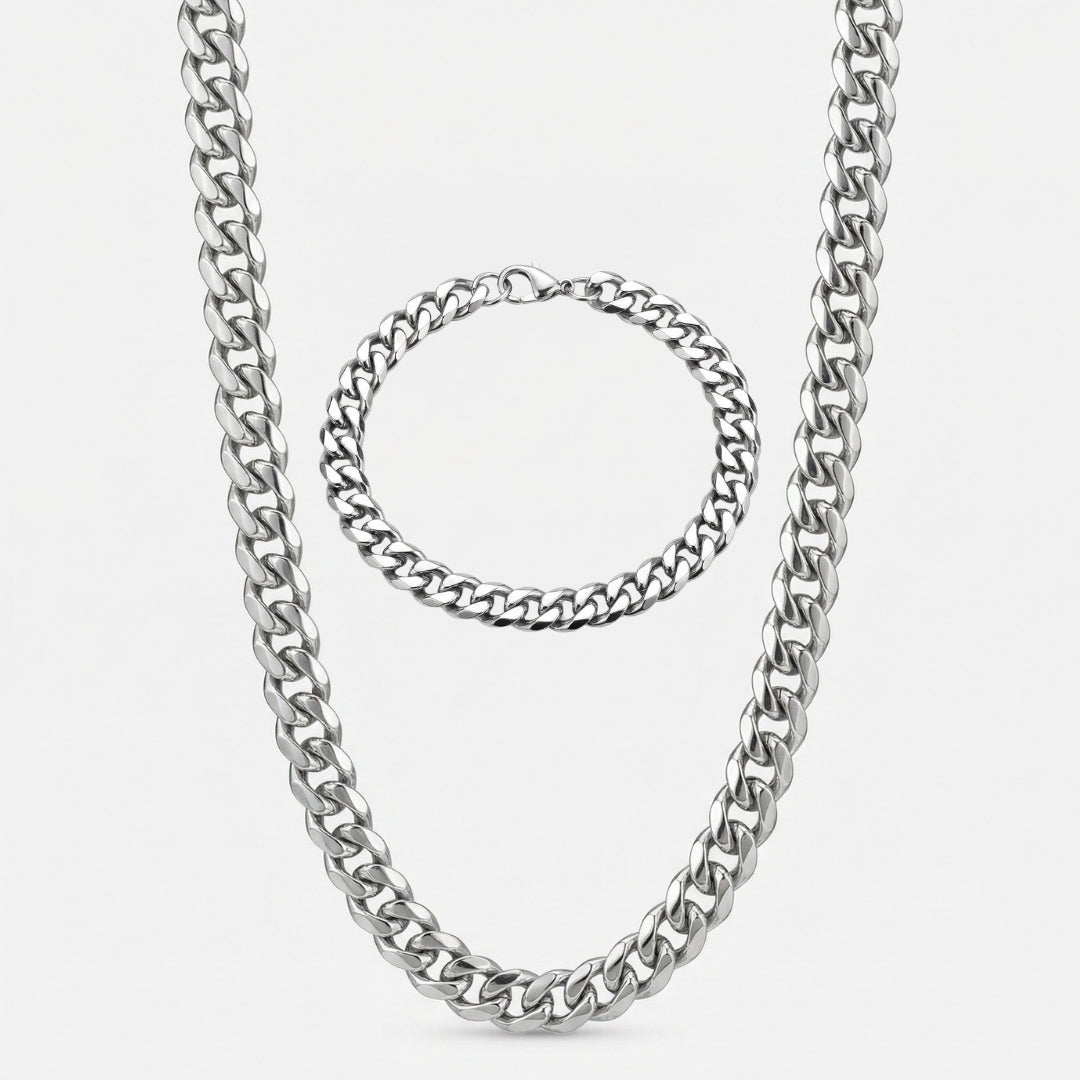 Set | 9mm Cuban Link - Element Juwelier