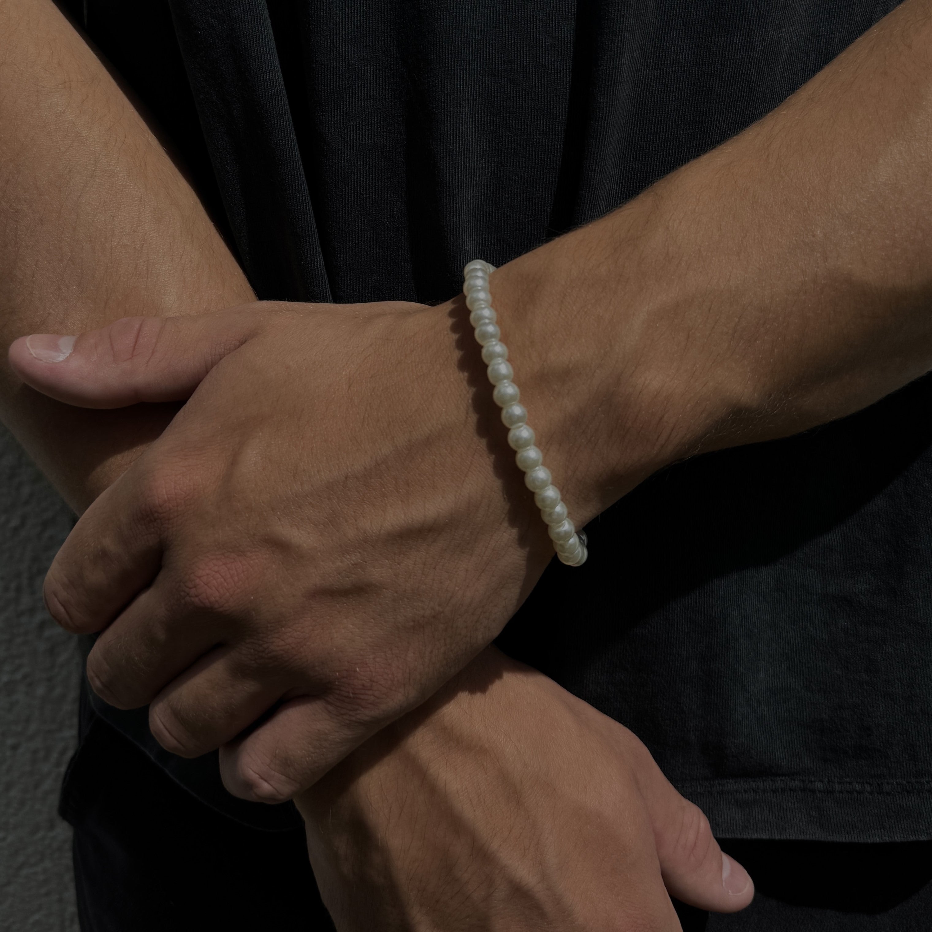 Premium Set | Perlenarmband & Figaro Bracelet - Element Juwelier