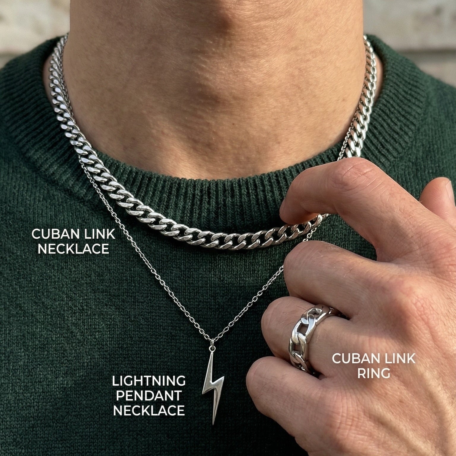 Frosted Lightning Chain - Element Juwelier