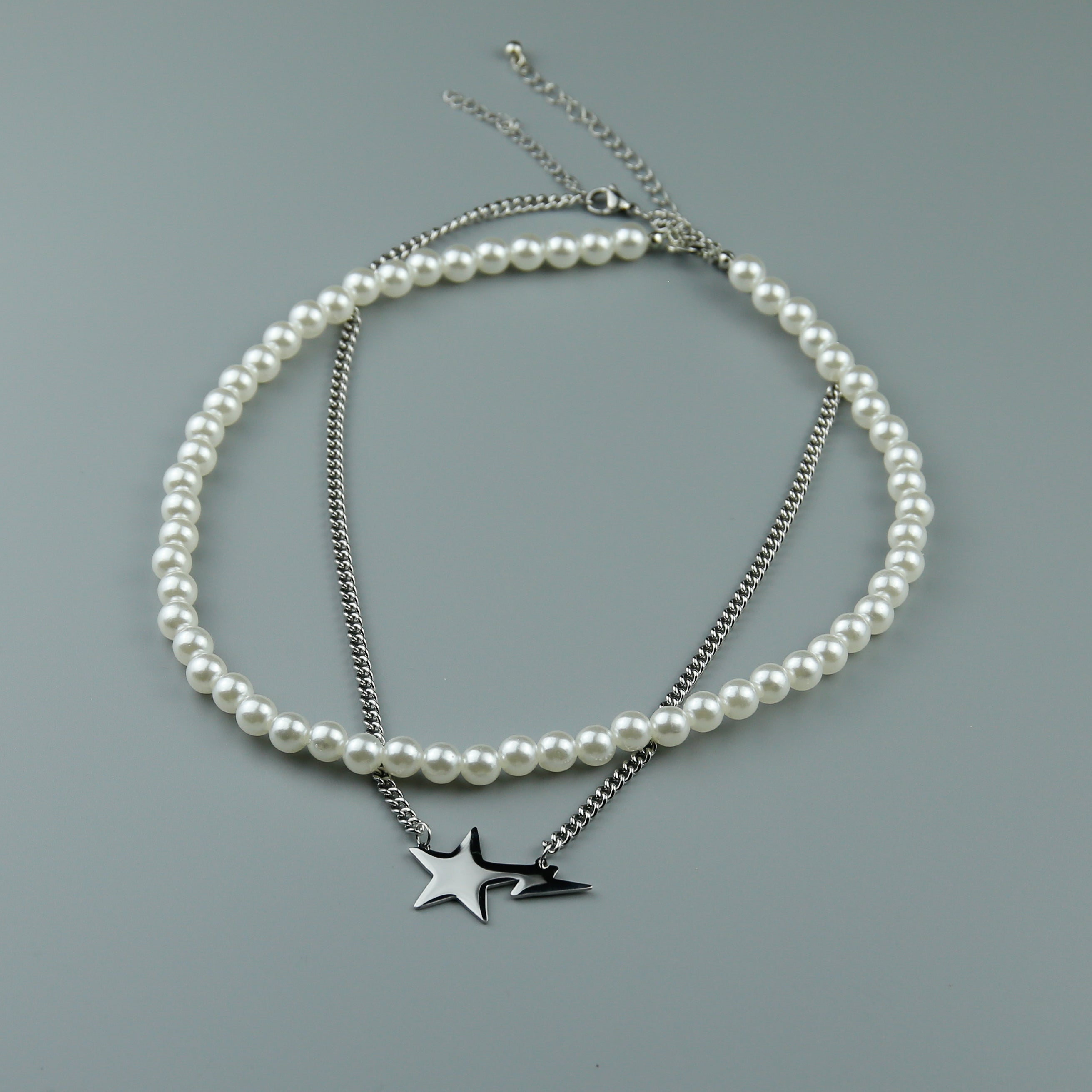 Set | Shooting Star Halskette und Perlenkette - Element Juwelier